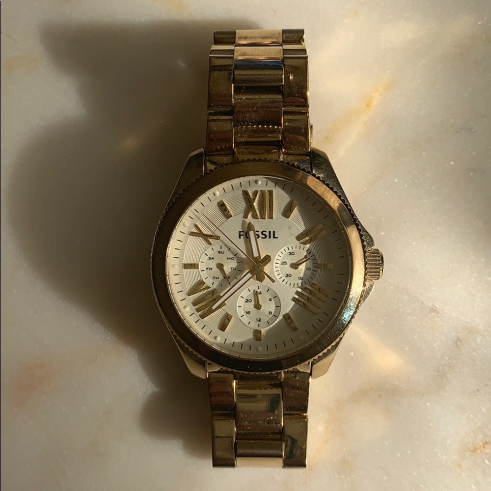 FOSSIL WATCH - Gold